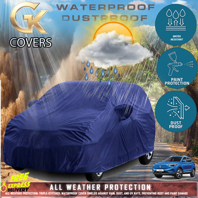 Tamanchi Autocare Car Cover For MG ZS EV (With Mirror Pockets)(Blue)
