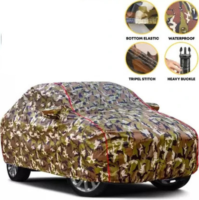 AXLOZ Car Cover For Maruti Suzuki Vitara Brezza (With Mirror Pockets)(Yellow)