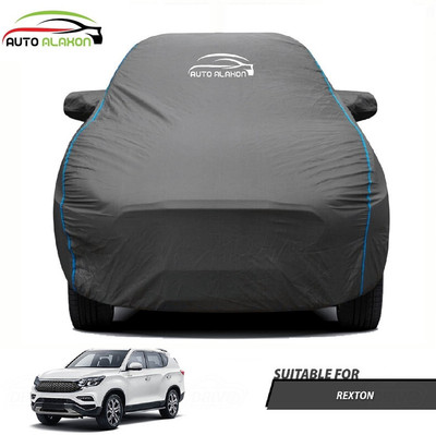 AUTO ALAXON Car Cover For SsangYong Rexton (With Mirror Pockets)(Black)