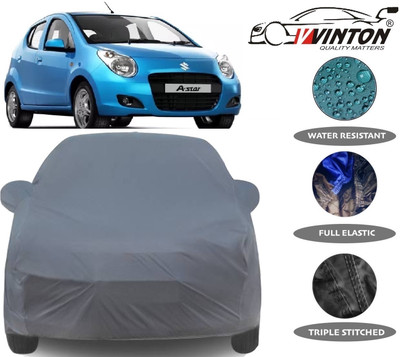 V VINTON Car Cover For Maruti Suzuki A-Star (With Mirror Pockets)(Grey)