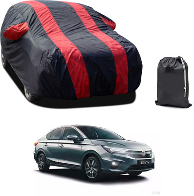 GOSHIV-car and bike accessories Car Cover For Honda City ZX (With Mirror Pockets)(Red, For 2020, 2021, 2022, 2023, 2024 Models)