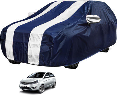 Auto Hub Car Cover For Tata Bolt (Without Mirror Pockets)(Black, White)