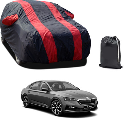 PAGORA Car Cover For Skoda Octavia (With Mirror Pockets)(Red, For 2019, 2020, 2021, 2022, 2023 Models)