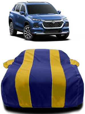 Autoprime Car Cover For Maruti Suzuki Grand Vitara (With Mirror Pockets)(Yellow, Blue)