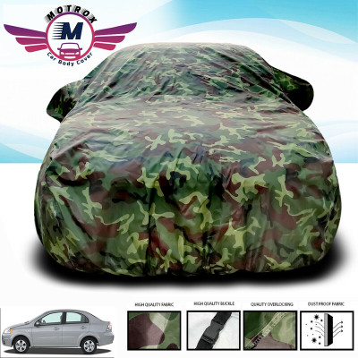 MoTRoX Car Cover For Chevrolet Aveo (Without Mirror Pockets)(Green)