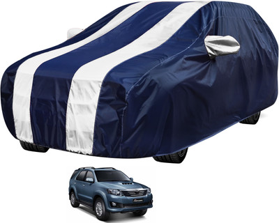 Auto Hub Car Cover For Toyota Fortuner (Without Mirror Pockets)(Black, White)