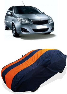 QLAX Car Cover For Maruti Gentra 1.2 (With Mirror Pockets)(Orange)