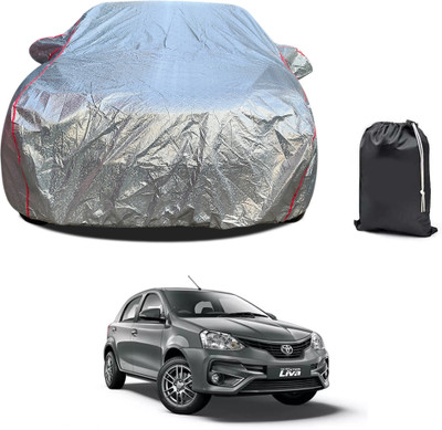 PAGORA Car Cover For Toyota Etios Liva (With Mirror Pockets)(Silver, For 2019, 2020, 2021, 2022, 2023 Models)