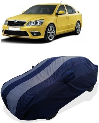 Coxtor Car Cover For Skoda Laura (With Mirror Pockets)(Grey)