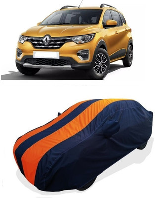 Coxtor Car Cover For Renault Triber RXL (With Mirror Pockets)(Orange)