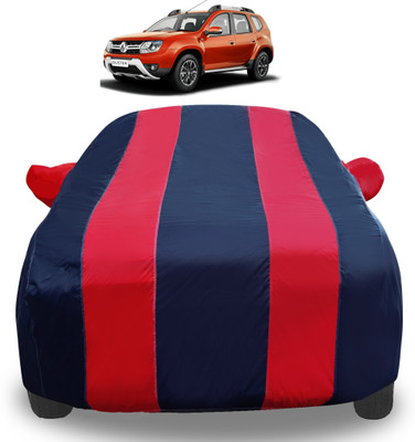 Auto Hub Car Cover For Renault Duster (With Mirror Pockets)(Red)
