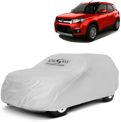 Kingsway Car Cover For Maruti Suzuki Vitara Brezza (Without Mirror Pockets)(Silver, For 2016, 2017, 2018, 2019 Models)
