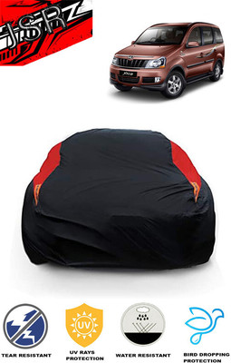 J S R Car Cover For Mahindra Xylo (With Mirror Pockets)(Red, Black)