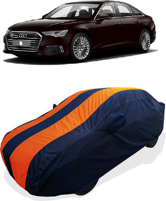 Coxtor Car Cover For Audi A6 (With Mirror Pockets)(Orange)
