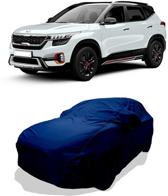 Coxtor Car Cover For Kia Seltos HTX 1.5 Dual Tone (With Mirror Pockets)(Blue)