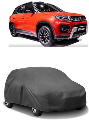 ARNEJA Car Cover For Maruti Suzuki Vitara Brezza (Without Mirror Pockets)(Grey)