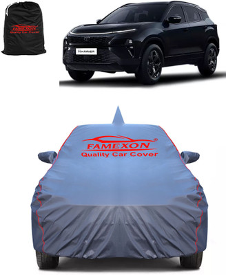 FAMEXON Car Cover For Tata Harrier (With Mirror Pockets)(Grey)