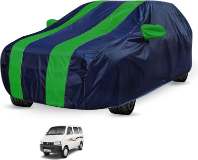 Auto Hub Car Cover For Maruti Suzuki Eeco (Without Mirror Pockets)(Black, Green)