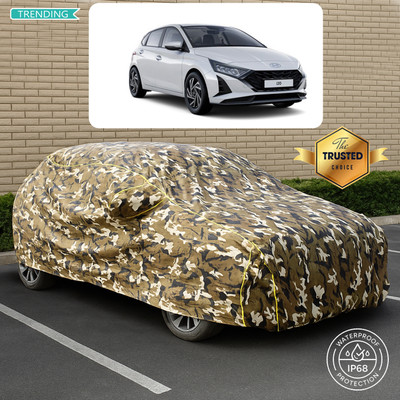 PAGORA Car Cover For Hyundai i20 (With Mirror Pockets)(Yellow, Multicolor)