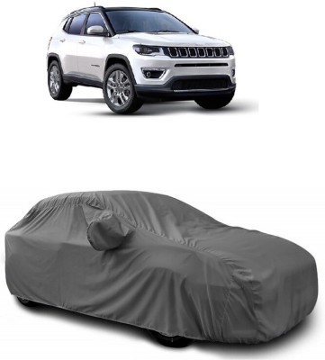 DIGGU Car Cover For Jeep Compass 2.0 Limited Plus AT Diesel (With Mirror Pockets)(Grey)