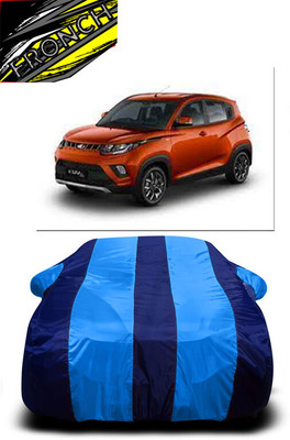 FRONCH Car Cover For Mahindra KUV100 NXT D75 K2 Plus (With Mirror Pockets)(Blue)