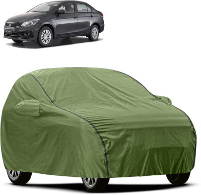 CARZEX Car Cover For Maruti Suzuki Ciaz (With Mirror Pockets)(Green)