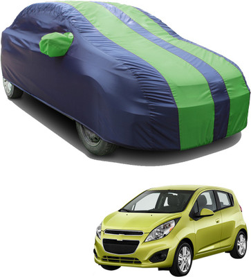 SS FOR YOUR SMART NEEDS Car Cover For Chevrolet Spark (With Mirror Pockets)(Green, Blue)