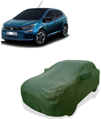 Tricway Car Cover For Tata Altroz EV (With Mirror Pockets)(Green)