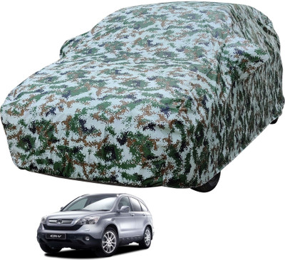 Auto Hub Car Cover For Honda CR-V (With Mirror Pockets)(Multicolor)