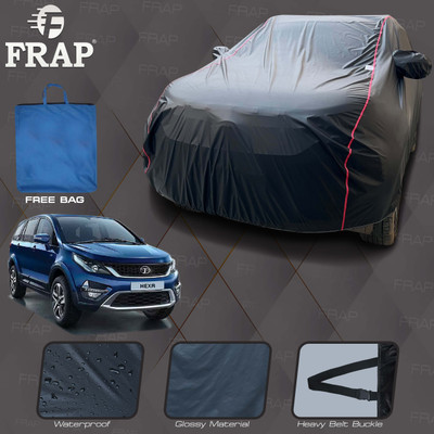 Frap Car Cover For Tata Hexa, Hexa XE, Hexa XM, Hexa XT (With Mirror Pockets)(Black, Red)