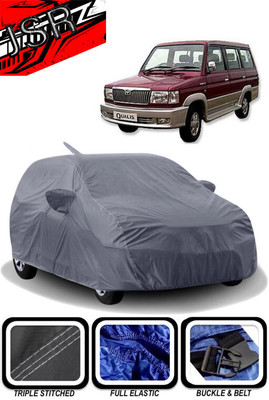 J S R Car Cover For Toyota Qualis (With Mirror Pockets)(Grey)