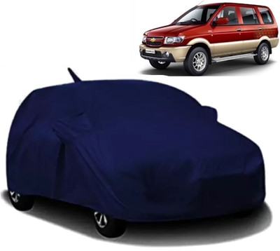 Swarish Car Cover For Chevrolet Tavera (With Mirror Pockets)(Blue)