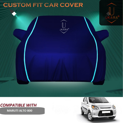 Ukara Car Cover For Maruti Alto 800 (With Mirror Pockets)(Blue)