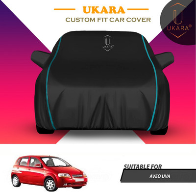 Ukara Car Cover For Chevrolet Aveo Uva (With Mirror Pockets)(Black)
