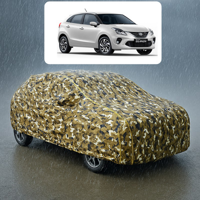 PAGORA Car Cover For Toyota Glanza G Petrol (With Mirror Pockets)(Yellow, White)