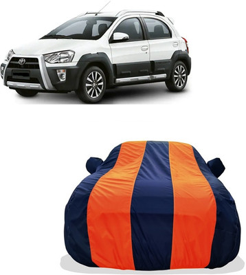 Tricway Car Cover For Toyota Etios Cross 1.2L G (With Mirror Pockets)(Orange)