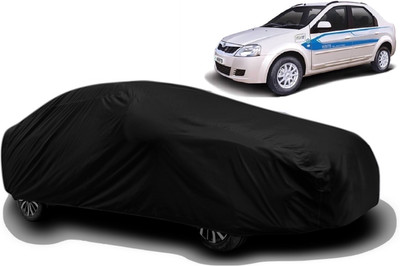 R Rayvin Star Car Cover For Mahindra e-Verito (With Mirror Pockets)(Multicolor)