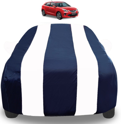 Auto Hub Car Cover For Toyota Glanza (With Mirror Pockets)(White)