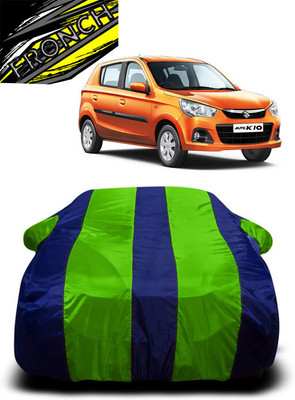 FRONCH Car Cover For Maruti Suzuki Alto K10 (With Mirror Pockets)(Green, Blue)