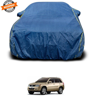 CODOKI Car Cover For Maruti Suzuki Grand Vitara (With Mirror Pockets)(Blue)