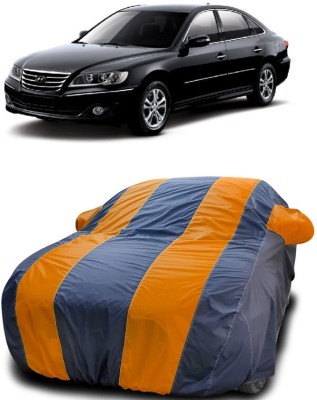 DIGGU Car Cover For Hyundai Grandeur 2.7 (With Mirror Pockets)(Orange, Blue)