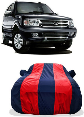 Tricway Car Cover For Tata Safari VTT EX (With Mirror Pockets)(Red)