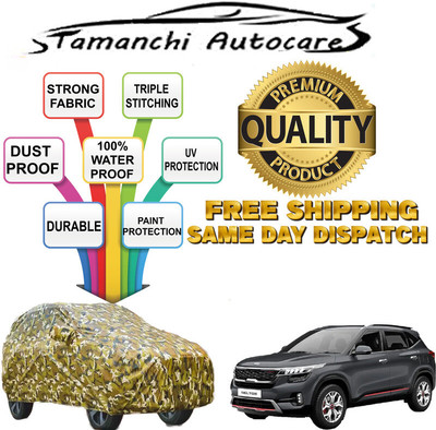 Tamanchi Autocare Car Cover For Kia SELTOS (With Mirror Pockets)(Multicolor)