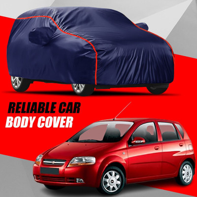 Swarish Car Cover For Chevrolet Aveo Uva (With Mirror Pockets)(Multicolor)