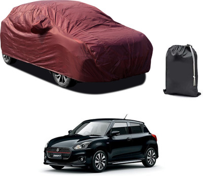PAGORA Car Cover For Maruti Suzuki Swift Hybrid (With Mirror Pockets)(Maroon)