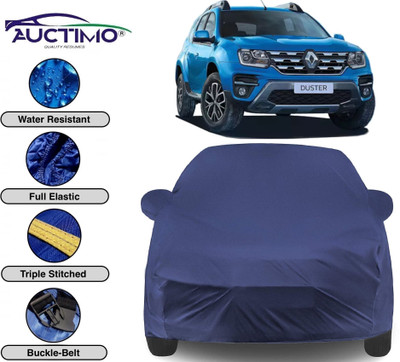 AUCTIMO Car Cover For Renault Duster (With Mirror Pockets)(Blue)