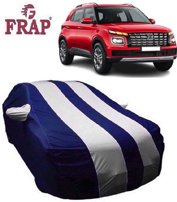 Frap Car Cover For Hyundai Venue (With Mirror Pockets)(White, Blue, For 2022 Models)