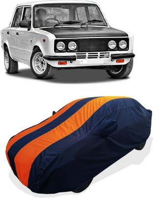 Coxtor Car Cover For Mahindra SsangYong Rexton RX7 (With Mirror Pockets)(Orange)