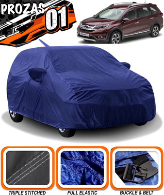 prozas Car Cover For Honda BRV (With Mirror Pockets)(Blue)
