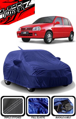 J S R Car Cover For Maruti Suzuki Zen 1.0i (With Mirror Pockets)(Blue)